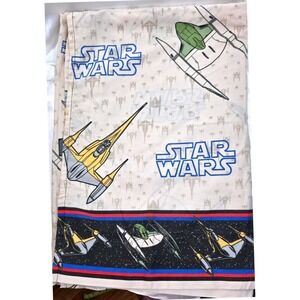 Vtg 1999 Star Wars‎ Twin Sheet Set Naboo Starfighters The Phantom Menace